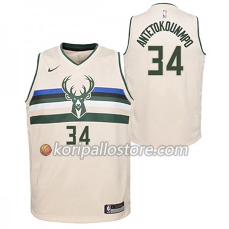 Milwaukee Bucks Giannis Antetokounmpo 34 Nike City Edition Miesten Pelipaidat Swingman 